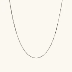 Necklaces<Mejuri Baby Box Chain Necklace