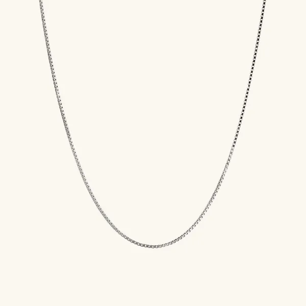 Necklaces<Mejuri Baby Box Chain Necklace
