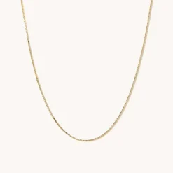 Necklaces<Mejuri Baby Box Chain Necklace