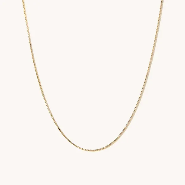 Necklaces<Mejuri Baby Box Chain Necklace