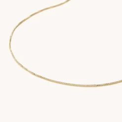 Necklaces<Mejuri Baby Box Chain Necklace