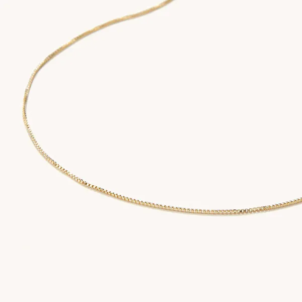 Necklaces<Mejuri Baby Box Chain Necklace