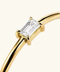 Rings<Mejuri Baguette Diamond Stacker Ring