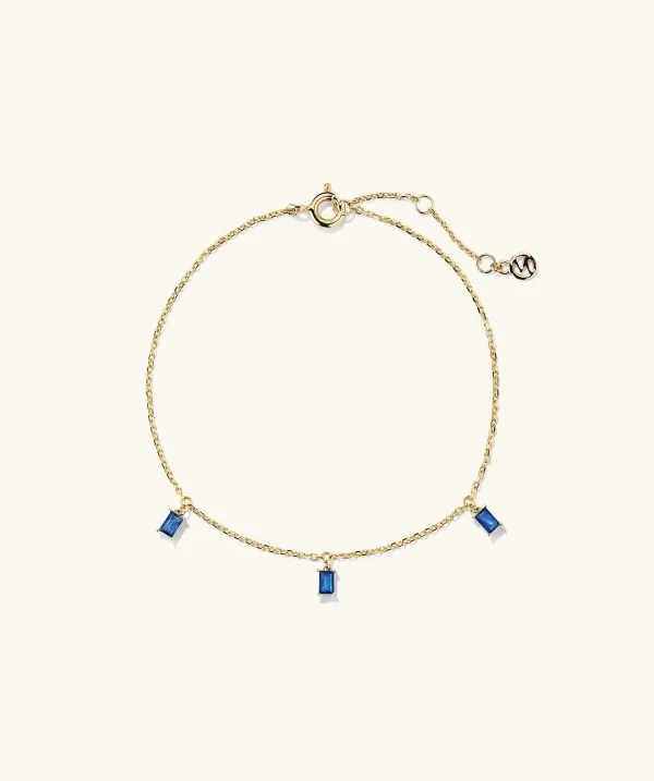 Bracelets<Mejuri Baguette Gemstone Bracelet