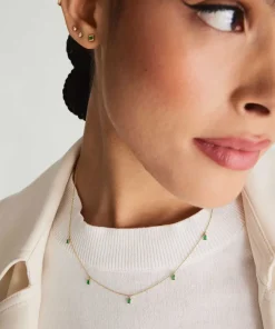 Necklaces<Mejuri Baguette Gemstone Station Necklace
