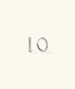 Earrings<Mejuri Beaded Huggie Hoops
