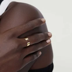 Rings<Mejuri Beam Pav Diamond Open Cigar Band