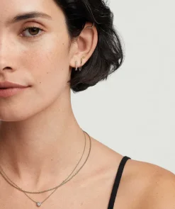 Earrings<Mejuri Bezel Lab Grown Diamond Huggies