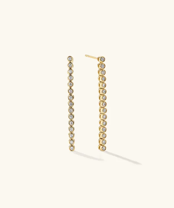 Earrings<Mejuri Bezel Lab Grown Diamond Long Tennis Earrings