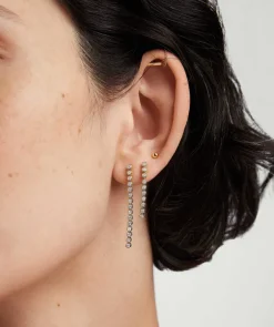 Earrings<Mejuri Bezel Lab Grown Diamond Long Tennis Earrings