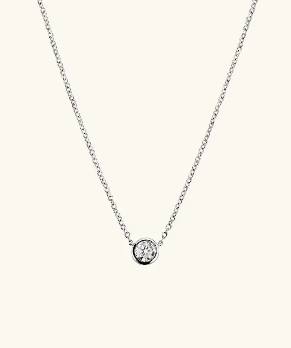 Necklaces<Mejuri Bezel Lab Grown Diamond Necklace 0.5 Ct