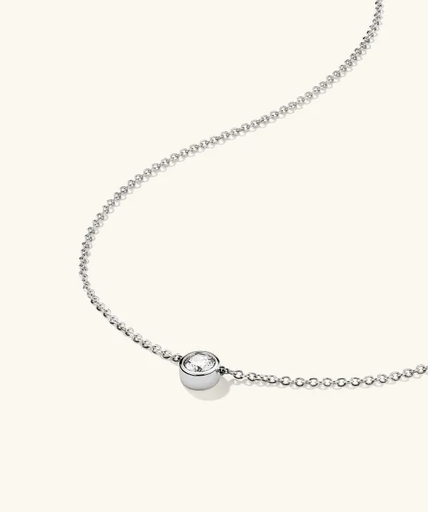 Necklaces<Mejuri Bezel Lab Grown Diamond Necklace 0.5 Ct