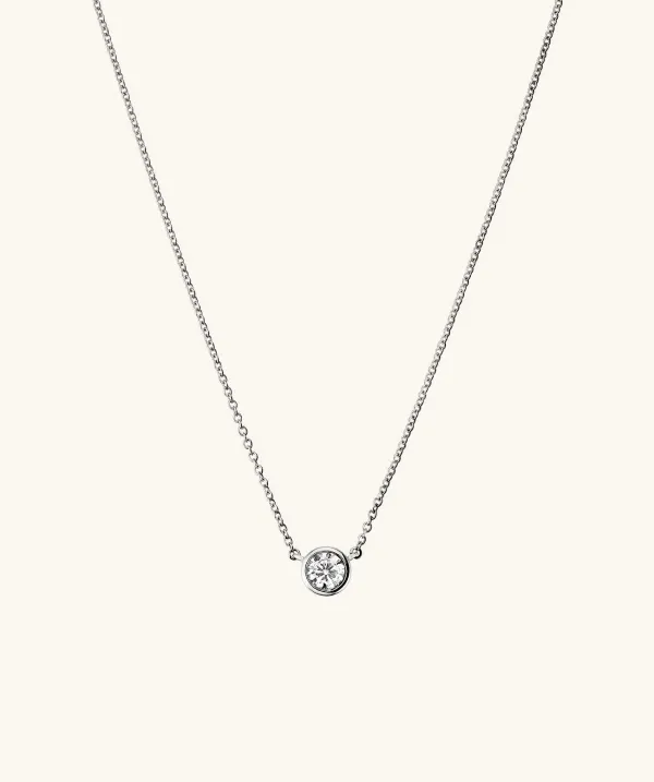 Necklaces<Mejuri Bezel Lab Grown Diamond Necklace 0.25 Ct