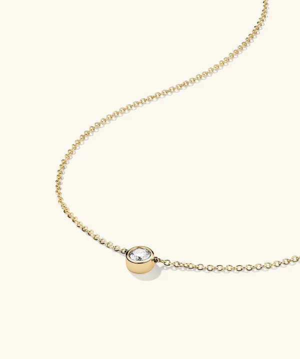 Necklaces<Mejuri Bezel Lab Grown Diamond Necklace 0.5 Ct