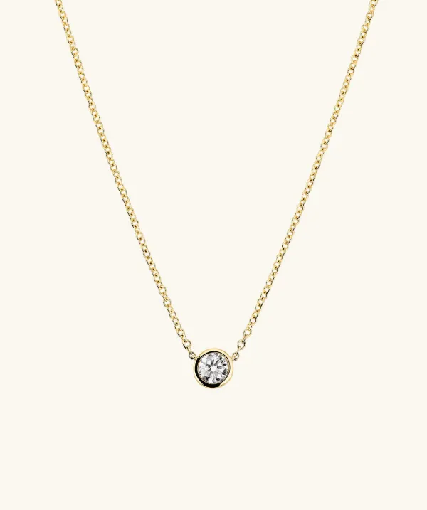 Necklaces<Mejuri Bezel Lab Grown Diamond Necklace 0.5 Ct