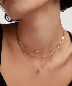 Necklaces<Mejuri Bezel Lab Grown Diamond Necklace 0.5 Ct