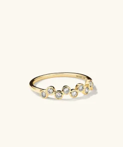 Rings<Mejuri Bezel Lab Grown Diamond Zig-Zag Ring