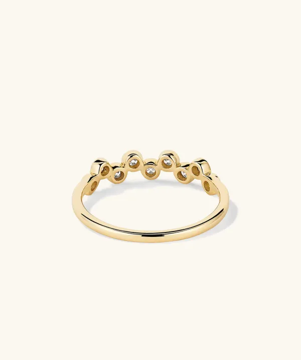 Rings<Mejuri Bezel Lab Grown Diamond Zig-Zag Ring