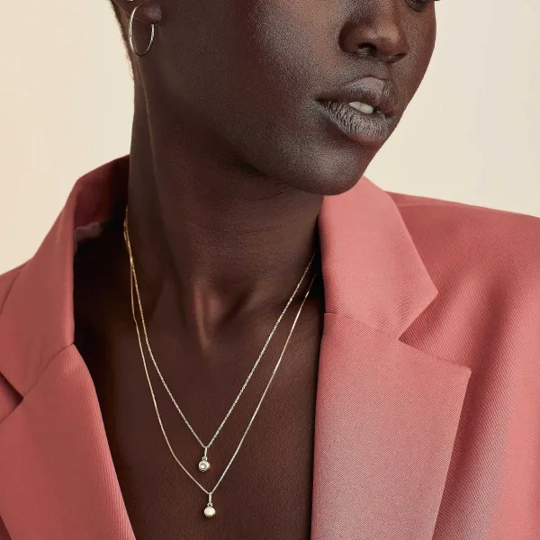 Necklaces<Mejuri Birthstone Sphere Charm