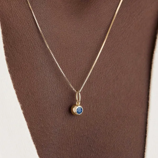 Necklaces<Mejuri Birthstone Sphere Charm