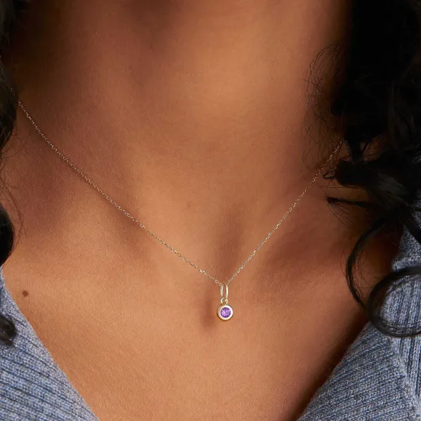 Necklaces<Mejuri Birthstone Sphere Charm
