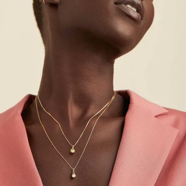 Necklaces<Mejuri Birthstone Sphere Charm