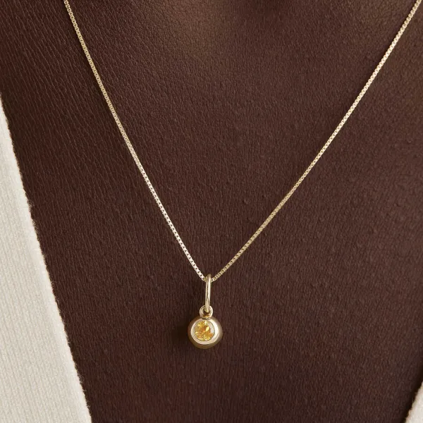 Necklaces<Mejuri Birthstone Sphere Charm