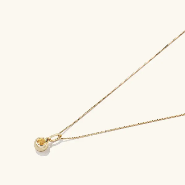 Necklaces<Mejuri Birthstone Sphere Charm