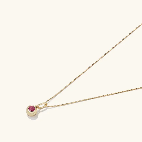 Necklaces<Mejuri Birthstone Sphere Charm