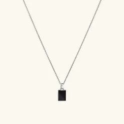 Necklaces<Mejuri Black Onyx Pendant Necklace