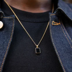 Necklaces<Mejuri Black Onyx Pendant Necklace