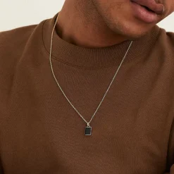Necklaces<Mejuri Black Onyx Pendant Necklace