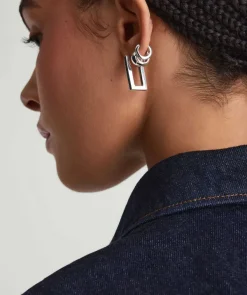 Earrings<Mejuri Block Large Hoops