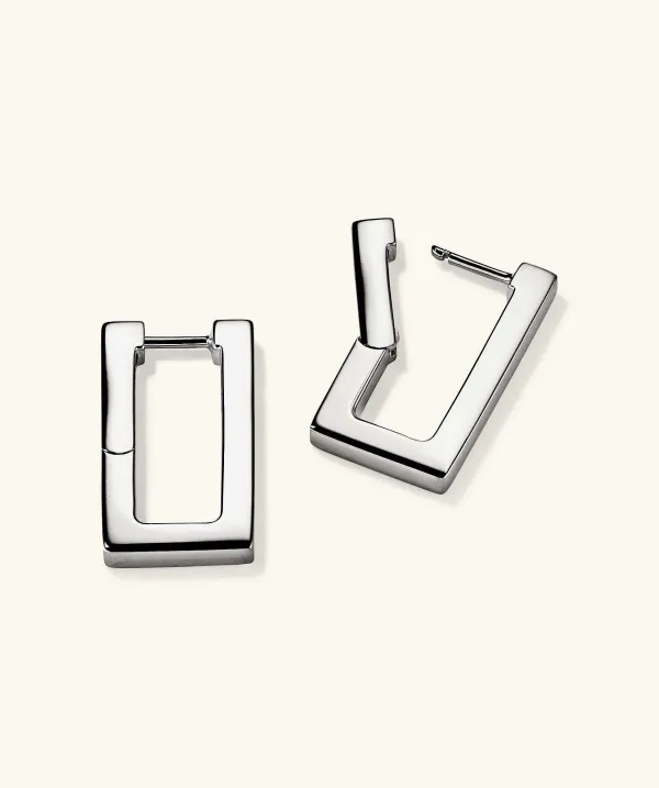 Earrings<Mejuri Block Large Hoops
