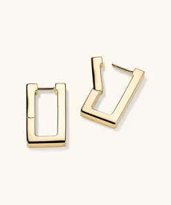 Earrings<Mejuri Block Large Hoops