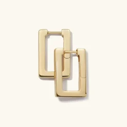 Earrings<Mejuri Block Medium Hoops
