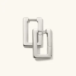 Earrings<Mejuri Block Medium Hoops
