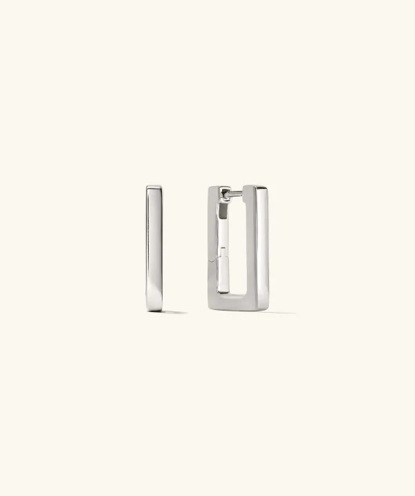 Earrings<Mejuri Block Medium Hoops