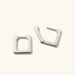 Earrings<Mejuri Block Small Hoops