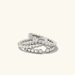 Rings<Mejuri Bold Beaded Diamond Eternity Ring