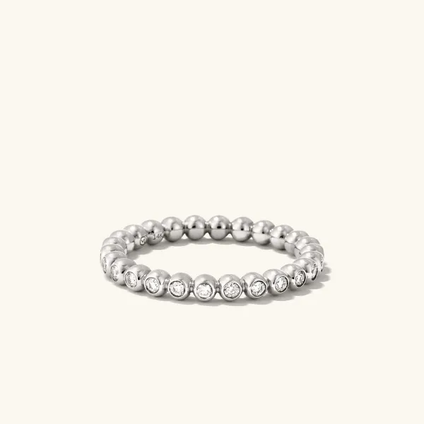 Rings<Mejuri Bold Beaded Diamond Eternity Ring