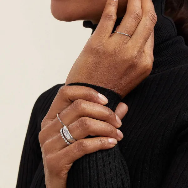 Rings<Mejuri Bold Beaded Diamond Eternity Ring