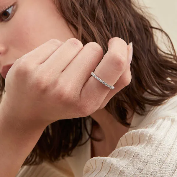 Rings<Mejuri Bold Beaded Diamond Eternity Ring