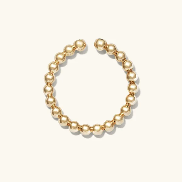 Rings<Mejuri Bold Beaded Diamond Open Ring