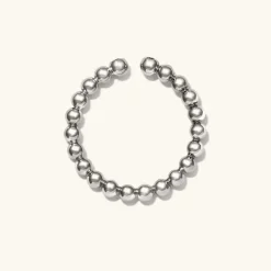 Rings<Mejuri Bold Beaded Diamond Open Ring