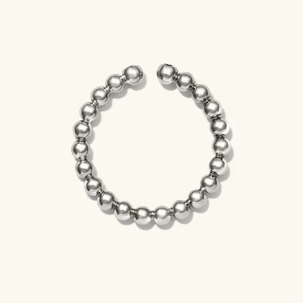 Rings<Mejuri Bold Beaded Diamond Open Ring