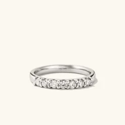 Rings<Mejuri Bold Diamond Half Eternity Ring