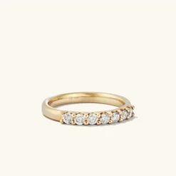 Rings<Mejuri Bold Diamond Half Eternity Ring
