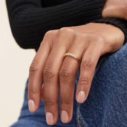 Rings<Mejuri Bold Diamond Half Eternity Ring