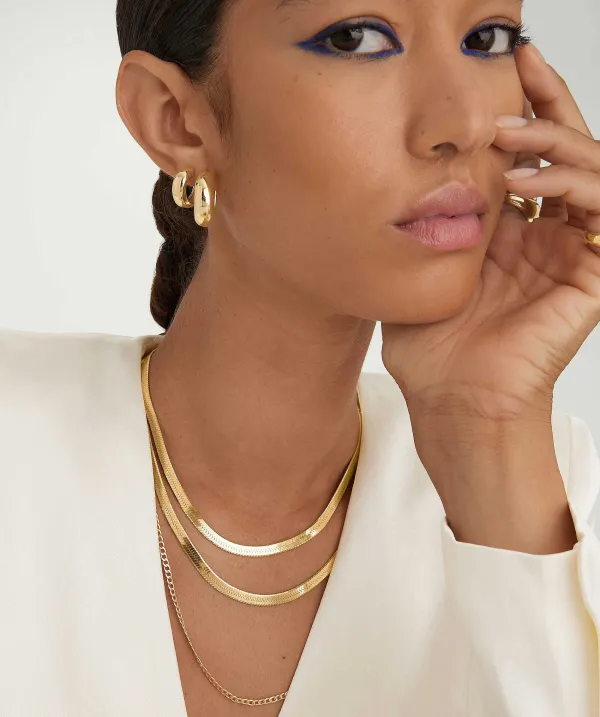 Necklaces<Mejuri Bold Herringbone Chain Necklace